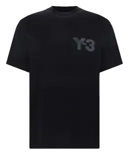 Y-3: Хлопковая футболка 