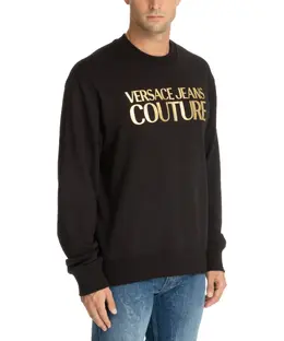 Versace Jeans Couture: Чёрный свитшот 