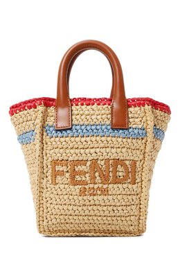 Fendi: Бежевая сумка 