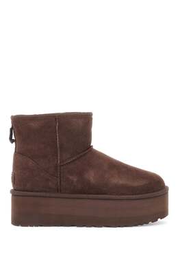 Ugg: Коричневые ботинки  Classic Mini