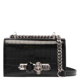 Alexander McQueen: Чёрная сумка  Jewelled Satchel