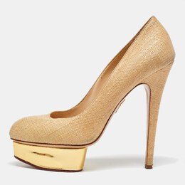 Charlotte Olympia: Бежевые туфли 