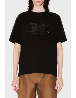 KENZO: Чёрная футболка 