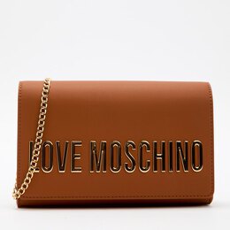 Love Moschino: Коричневый клатч 