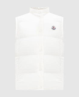 Moncler: Белый жилет 