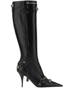 Balenciaga: Чёрные ботинки 