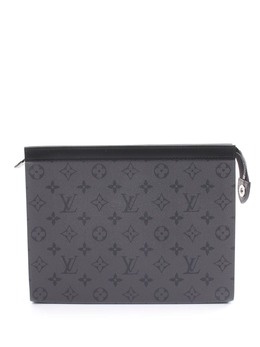 Louis Vuitton Pre-Owned: Чёрный клатч 