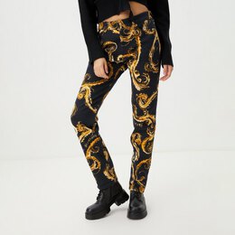 Versace Jeans Couture: Чёрные джинсы 