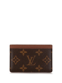 Louis Vuitton Pre-Owned: Коричневый картхолдер 