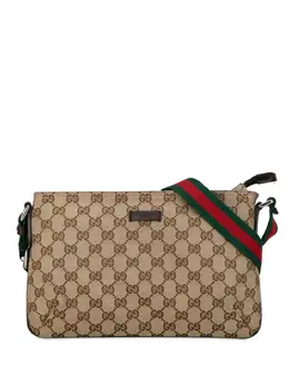 Gucci Pre-Owned: Коричневая сумка через плечо 