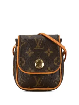 Louis Vuitton Pre-Owned: Коричневая сумка через плечо 