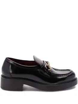 Gucci: Чёрные лоферы  Horsebit