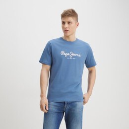 Pepe Jeans: Синяя футболка 