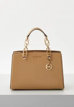 Michael Michael Kors: Бежевая сумка 