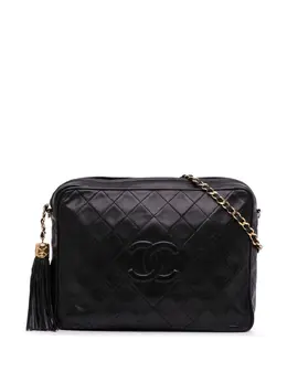 CHANEL Pre-Owned: Чёрная сумка через плечо 