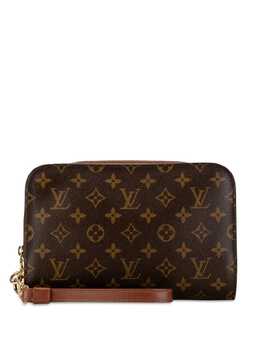 Louis Vuitton Pre-Owned: Коричневый клатч 