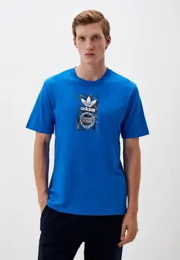 adidas Originals: Голубая футболка 