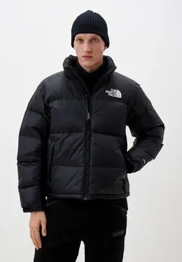 The North Face: Чёрный пуховик 