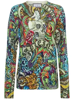Philipp Plein: Многоцветный свитер  Tattoo