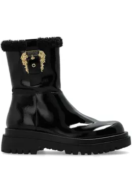 Versace Jeans Couture: Чёрные ботинки 