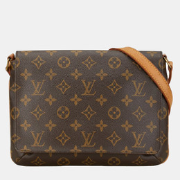 Louis Vuitton: Коричневая сумка  Musette