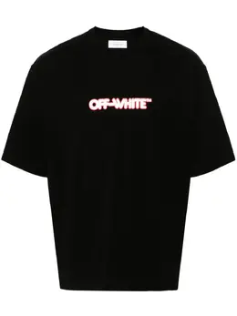 Off-White: Футболка с принтом 