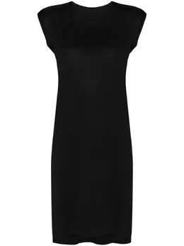 Pleats Please Issey Miyake: Чёрная майка 