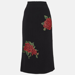 Dolce & Gabbana: Чёрная юбка  Rose