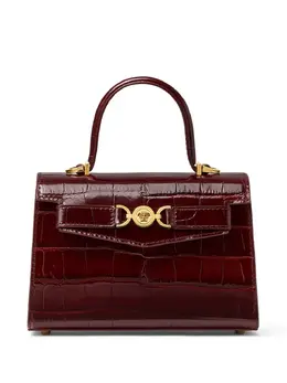 Versace: Бордовая сумка-шоппер  Medusa