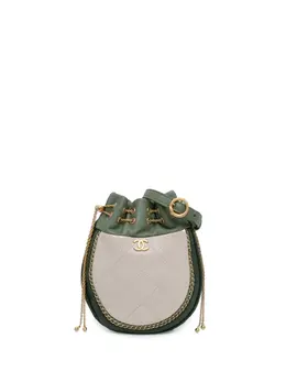 CHANEL Pre-Owned: Зелёная сумка 