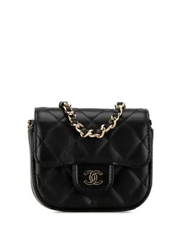 CHANEL Pre-Owned: Чёрная сумка через плечо 