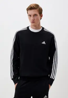 adidas: Чёрный свитшот 