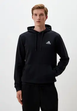 adidas: Чёрная толстовка 