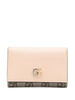 Gucci: Бежевый картхолдер  GG Marmont