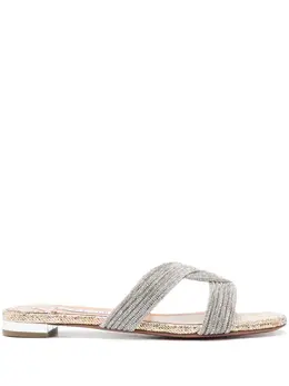 Aquazzura: Серебристые сандалии 