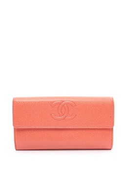 CHANEL Pre-Owned: Оранжевый кошелёк 