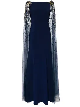 Jenny Packham: Голубой плащ 