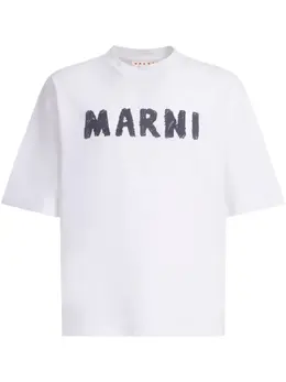 Marni: Белая футболка 