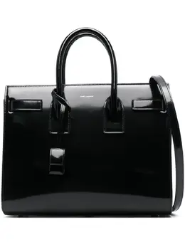 Saint Laurent: Чёрная сумка-шоппер  Sac de Jour