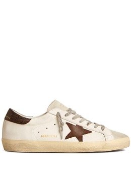 Golden Goose: Бежевые кроссовки  Super Star