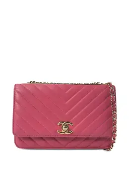 CHANEL Pre-Owned: Розовый кошелёк 