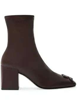 Courrèges: Коричневые ботинки 