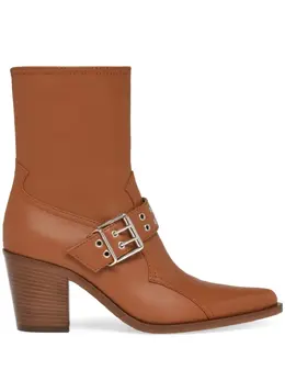 Gianvito Rossi: Коричневые ботинки 