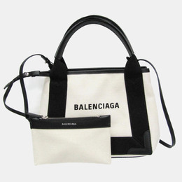 Balenciaga: Чёрная сумка-шоппер  Navy