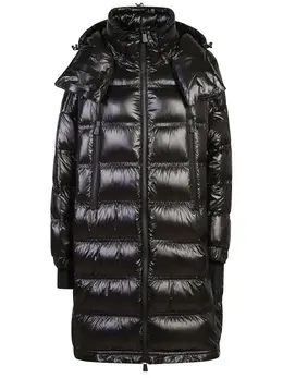 Moncler: Чёрное пальто 