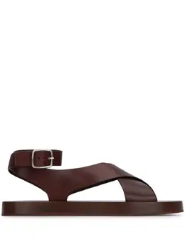 Loro Piana: Коричневые сандалии 
