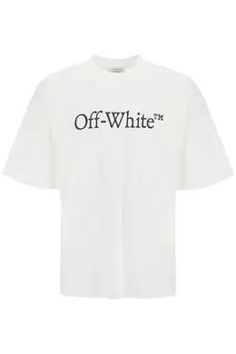 Off-White: Футболка оверсайз 