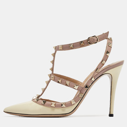 Valentino: Бежевые туфли  Rockstud