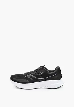 Saucony: Чёрные кроссовки 