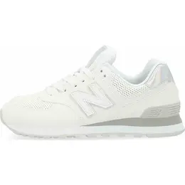 New Balance: Белые кроссовки  574